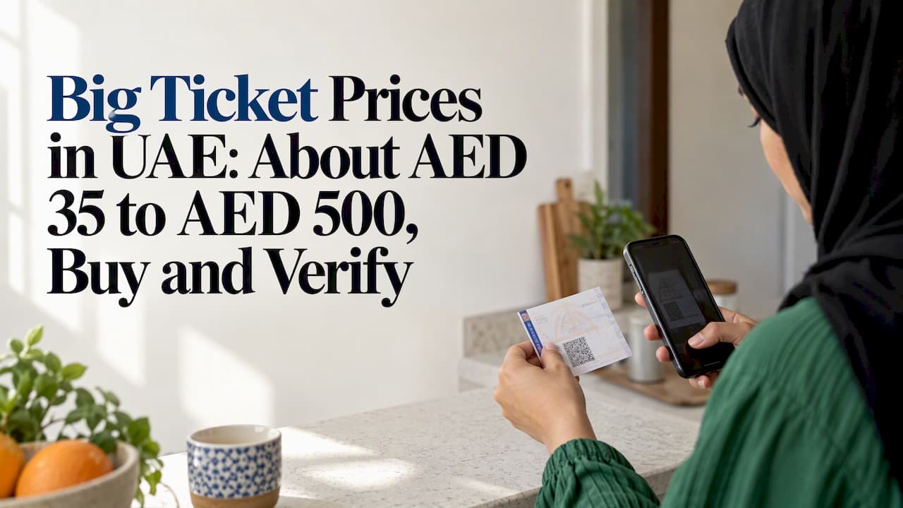 Big Ticket Prices in UAE: About AED 35 to AED 500, Buy and Verify