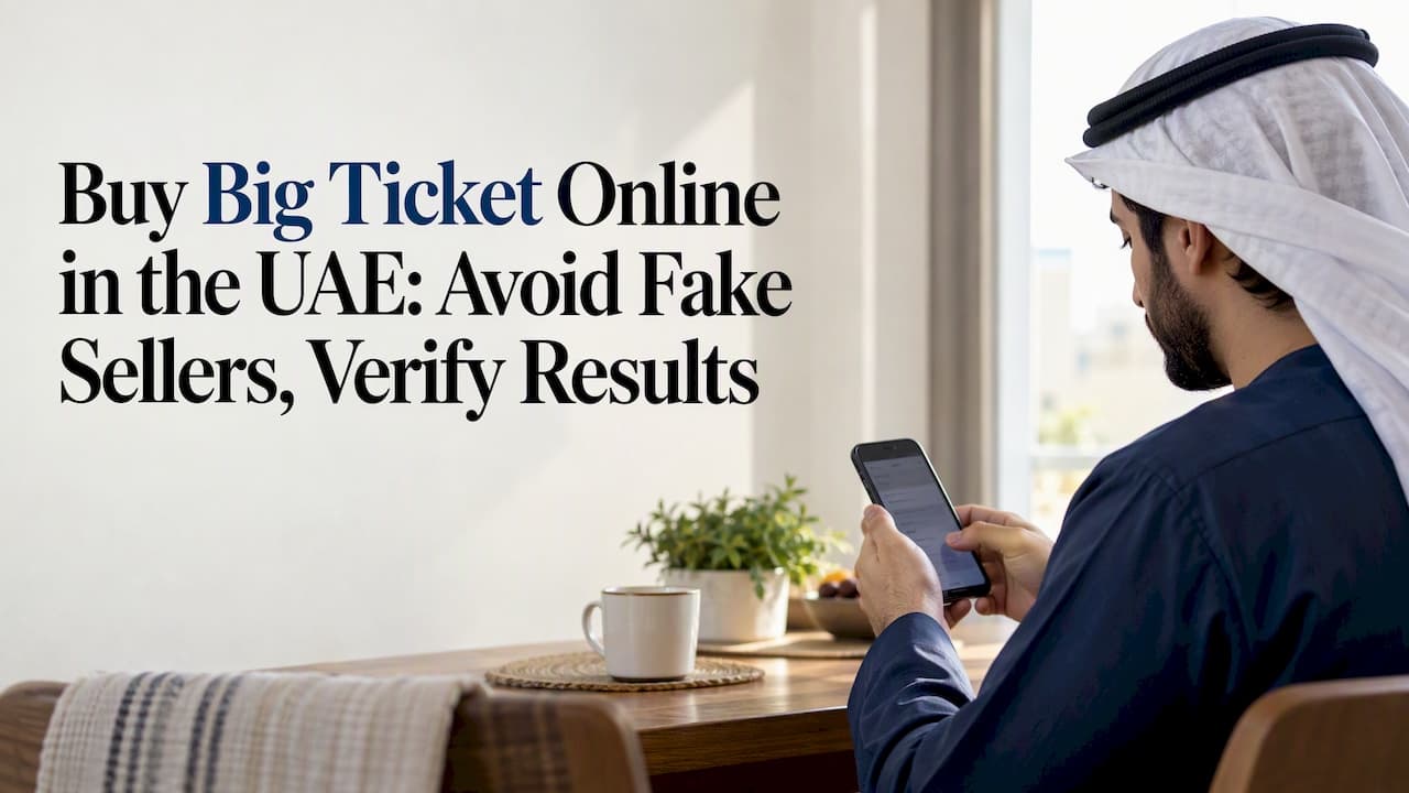 Buy Big Ticket Online in the UAE: Avoid Fake Sellers, Verify Results