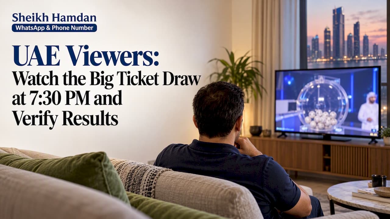 Big Ticket Draw Time for UAE Viewers: Watch at 7:30 PM, Verify Results