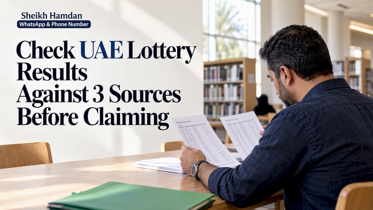 Check UAE Lottery Results Against 3 Sources Before Claiming